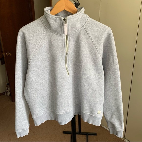 Restore Half Zip Light Heather Grey | craft-ivf.com